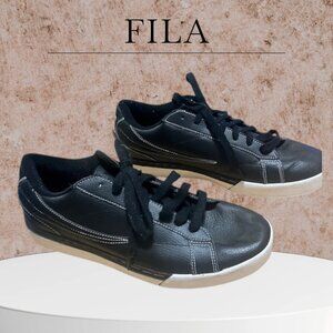 Fila casual sneakers in black with white
